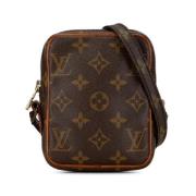 Louis Vuitton Vintage Pre-owned Canvas crossbodyvskor Brown, Dam