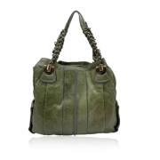 Chloé Pre-owned Pre-owned Laeder axelremsvskor Green, Dam