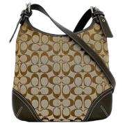 Coach Pre-owned Pre-owned Canvas axelremsvskor Beige, Dam