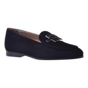 Baldinini Loafers in black suede Black, Dam