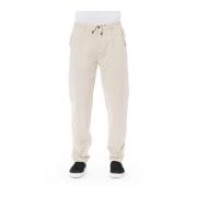 Baldinini Chino byxor med dragsko stängning Beige, Herr