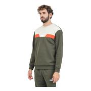 Puma Colorblock Crewneck Sweater Green, Herr