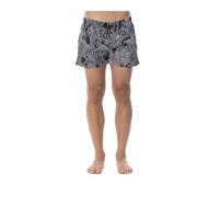 Roberto Cavalli Sport Badkläder - Tryckta Boxershorts Black, Herr