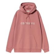 Carhartt Wip Basic Hoodie Pink, Dam