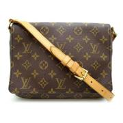 Louis Vuitton Vintage Pre-owned Tyg louis-vuitton-vskor Brown, Dam