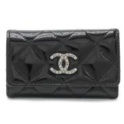 Chanel Vintage Pre-owned Laeder nyckelhllare Black, Dam