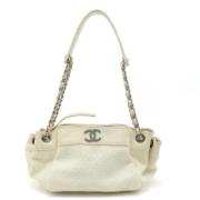 Chanel Vintage Pre-owned Canvas chanel-vskor White, Dam