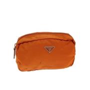 Prada Vintage Pre-owned Nylon prada-vskor Orange, Dam