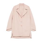 Ermanno Scervino Rosa Yllekappa Texturerad Yta Pink, Dam