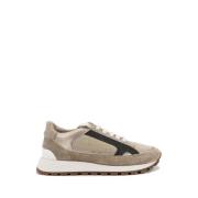 Brunello Cucinelli Lyxiga Smyckade Sneakers Brown, Dam