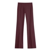 Graumann Japansk Jersey Bordeaux Wide Leg Byxor Red, Dam