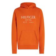 Tommy Hilfiger Bonfire Orange Hoodie Orange, Herr