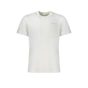 Tommy Hilfiger Kortärmad Logotyp Tryck Bomull T-shirt White, Herr