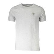 Aeronautica Militare Konvertibel T-shirt Grå Kortärmad Logo Gray, Herr