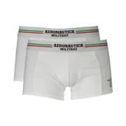 Aeronautica Militare Bomull Boxershorts, Elastisk Midja, Logo White, H...