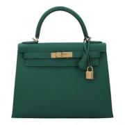 Hermès Vintage Pre-owned Laeder handvskor Green, Dam