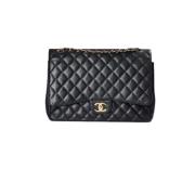 Chanel Vintage Pre-owned Tyg chanel-vskor Black, Dam