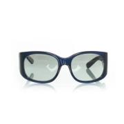 Chanel Vintage Pre-owned Tyg solglasgon Blue, Dam