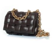 Bottega Veneta Vintage Pre-owned Laeder axelremsvskor Brown, Dam