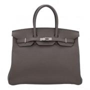 Hermès Vintage Pre-owned Laeder handvskor Gray, Dam