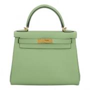 Hermès Vintage Pre-owned Laeder handvskor Green, Dam