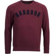 Barbour Vintage Logo Crew Sweatshirt Red, Herr