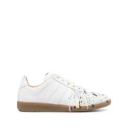 Maison Margiela Multifärgad Färg-Spruta Sneakers White, Dam