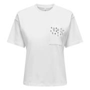 Only Sally T-shirt White, Dam