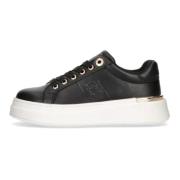 Tommy Hilfiger Svart Snörad Sneaker Black, Dam