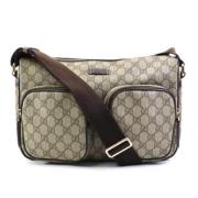 Gucci Vintage Pre-owned Canvas gucci-vskor Brown, Dam