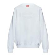 Diesel Sweatshirt S-Mart-Bigoval White, Herr