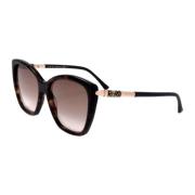 Jimmy Choo Rose Solglasögon i Svart Brown, Dam