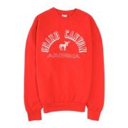 Wild Donkey Vintage Grand Canyon Crew Sweatshirt Red, Herr