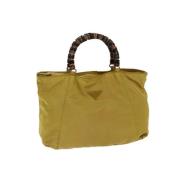 Prada Vintage Pre-owned Nylon prada-vskor Yellow, Dam