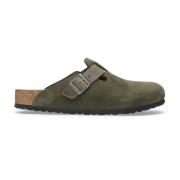 Birkenstock Gröna Mockasandaler för Män Green, Herr