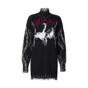 Versace Jeans Couture Goth Print Sweater Black, Dam