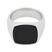 Tom Wood Svart Onyx Sigillring Silver Smycken Gray, Unisex