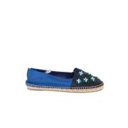 Dior Vintage Pre-owned Tyg espadriller Blue, Dam