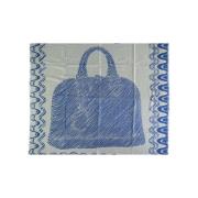 Louis Vuitton Vintage Pre-owned Ylle sjalar Blue, Dam