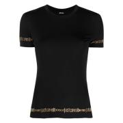 Just Cavalli Svart Logo Kortärmad T-shirt Black, Dam