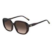 Jimmy Choo Brun Acetat Dam Solglasögon Brown, Dam