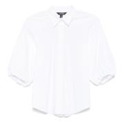 Ralph Lauren Farren Mid Sleeve Button Shirt White, Dam