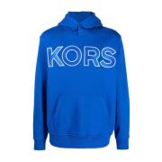 Michael Kors Oversized Hoodie Blue, Herr