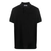 Versace Jeans Couture Svart kortärmad polotröja Black, Herr