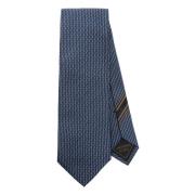 Brioni Elegant Svart Sidenscarf Black, Herr