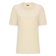 Joseph Silke Beige Kortärmad Blus Beige, Dam