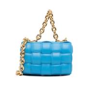 Bottega Veneta Vintage Pre-owned Laeder handvskor Blue, Dam