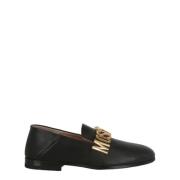 Moschino Platta tyg espadriller Black, Dam