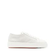 Santoni Vita Läder Casual Sneakers White, Dam