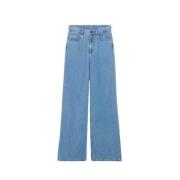 Vanessa Bruno Flared Leg Jeans Blue, Dam